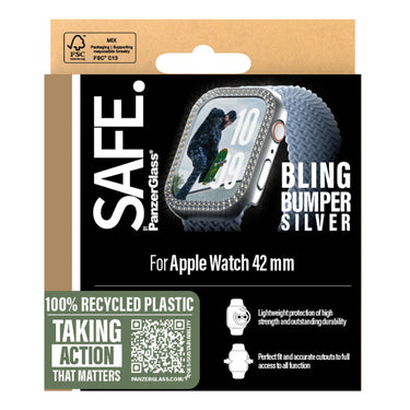 PanzerGlass Bumper Case for Apple Watch S10 42 mm- Silver